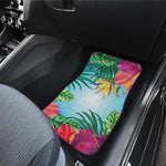 Hawaiian Aloha Flower Print Front Car Floor Mats