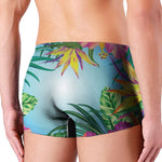 Hawaiian Aloha Flower Print Men's Boxer Briefs