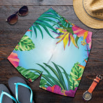 Hawaiian Aloha Flower Print Men's Shorts