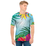 Hawaiian Aloha Flower Print Men's T-Shirt