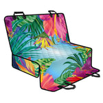 Hawaiian Aloha Flower Print Pet Car Back Seat Cover
