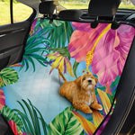 Hawaiian Aloha Flower Print Pet Car Back Seat Cover
