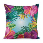 Hawaiian Aloha Flower Print Pillow Cover