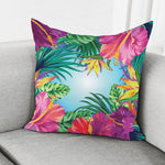 Hawaiian Aloha Flower Print Pillow Cover