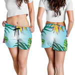 Hawaiian Aloha Flower Print Women's Shorts