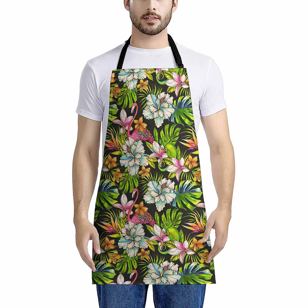 Hawaiian Aloha Tropical Pattern Print Apron