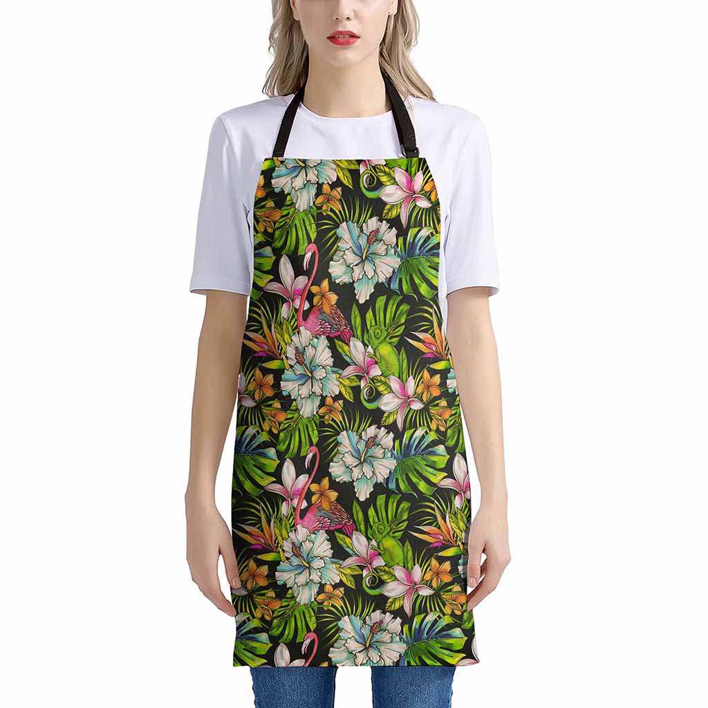 Hawaiian Aloha Tropical Pattern Print Apron