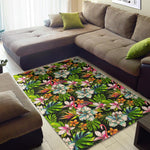 Hawaiian Aloha Tropical Pattern Print Area Rug GearFrost