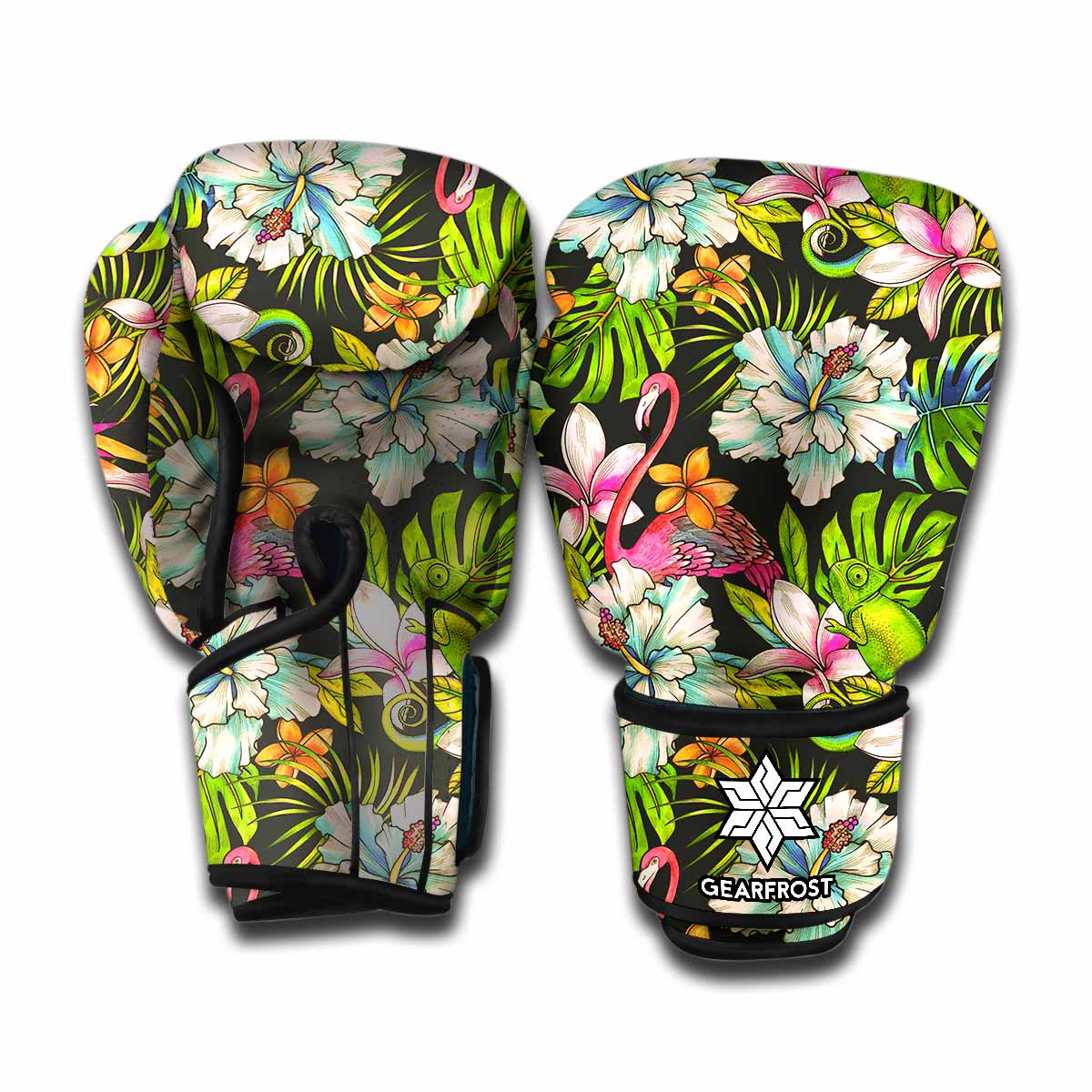 Hawaiian Aloha Tropical Pattern Print Boxing Gloves