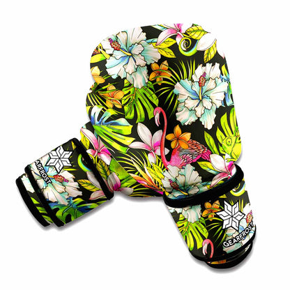 Hawaiian Aloha Tropical Pattern Print Boxing Gloves