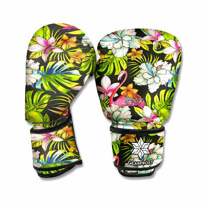 Hawaiian Aloha Tropical Pattern Print Boxing Gloves
