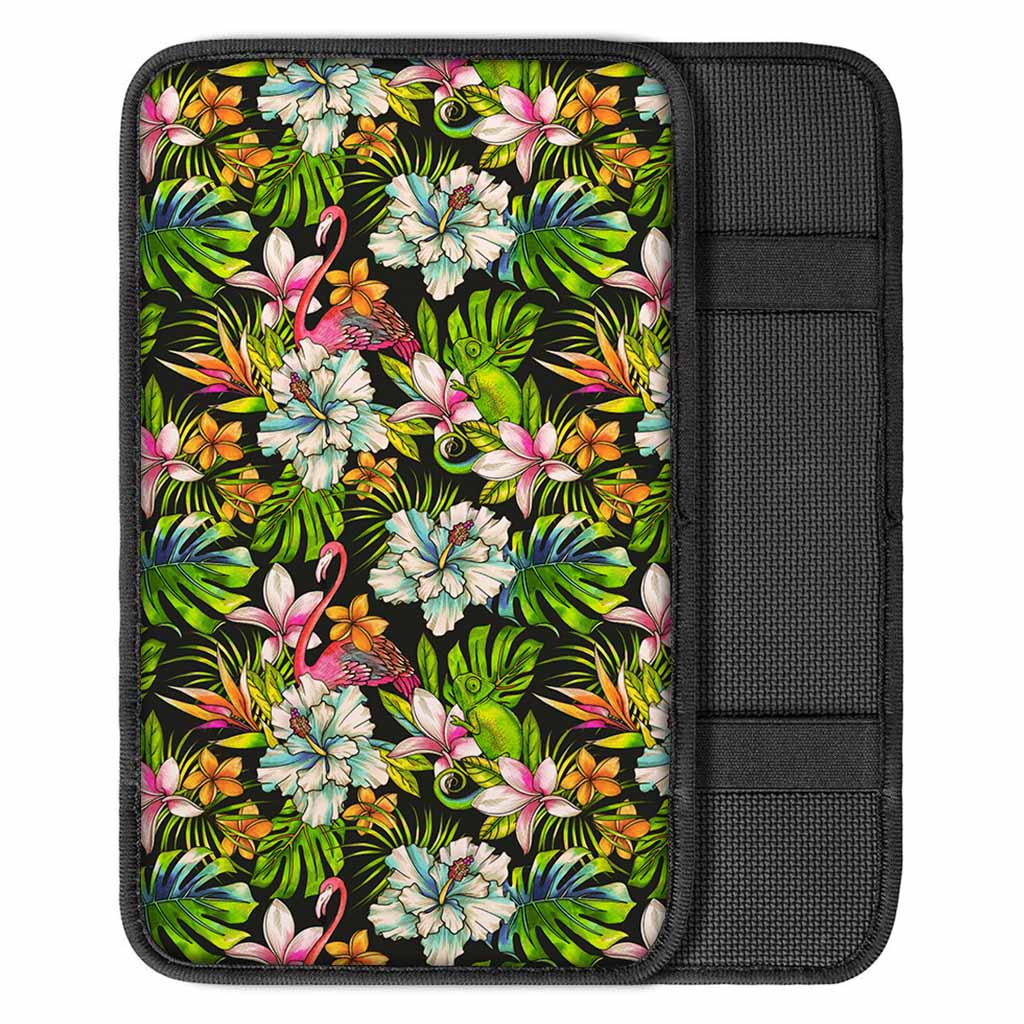 Hawaiian Aloha Tropical Pattern Print Car Center Console Cover