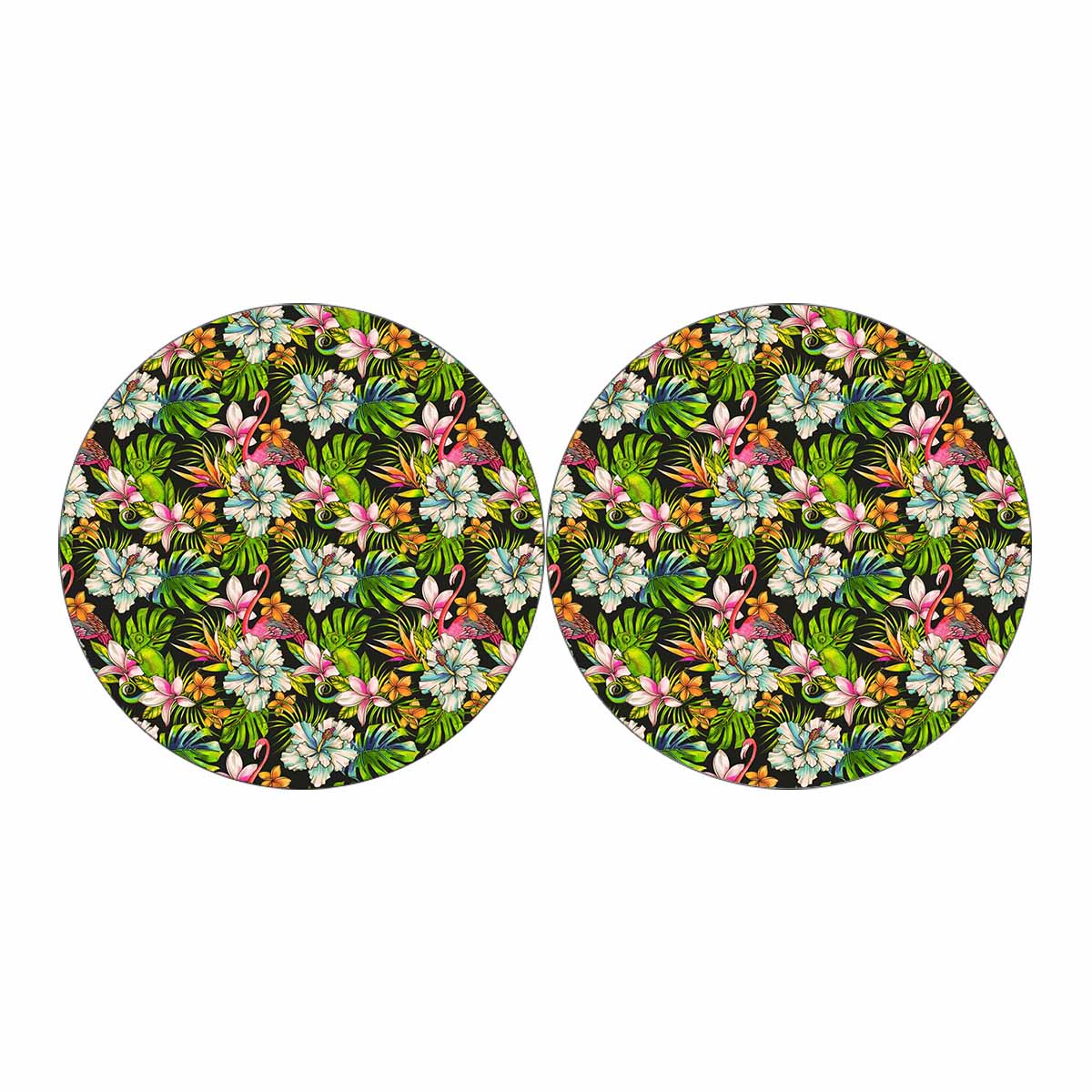 Hawaiian Aloha Tropical Pattern Print Car Coasters