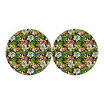 Hawaiian Aloha Tropical Pattern Print Car Coasters