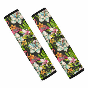 Hawaiian Aloha Tropical Pattern Print Car Seat Belt Covers