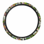 Hawaiian Aloha Tropical Pattern Print Car Steering Wheel Cover