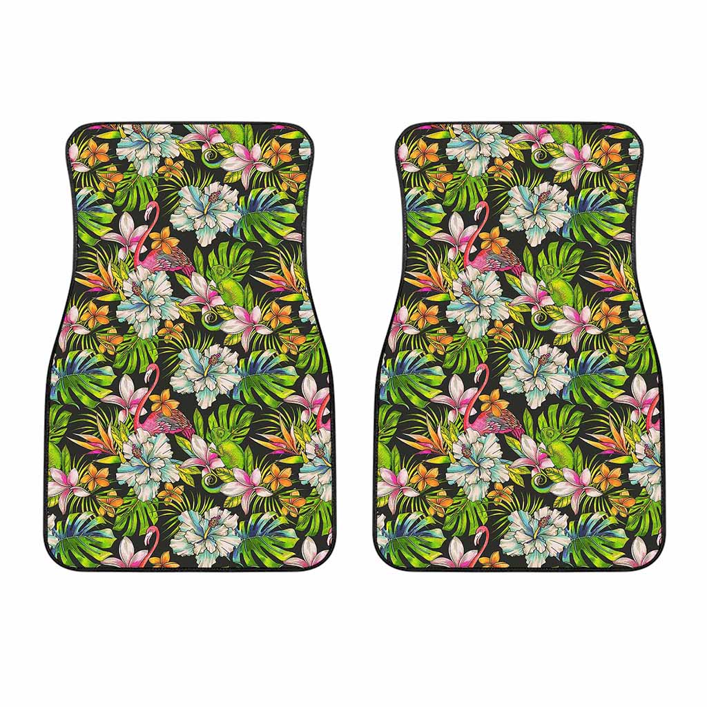 Hawaiian Aloha Tropical Pattern Print Front Car Floor Mats