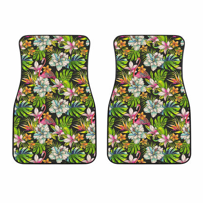Hawaiian Aloha Tropical Pattern Print Front Car Floor Mats