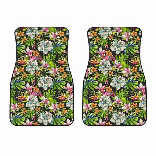 Hawaiian Aloha Tropical Pattern Print Front Car Floor Mats