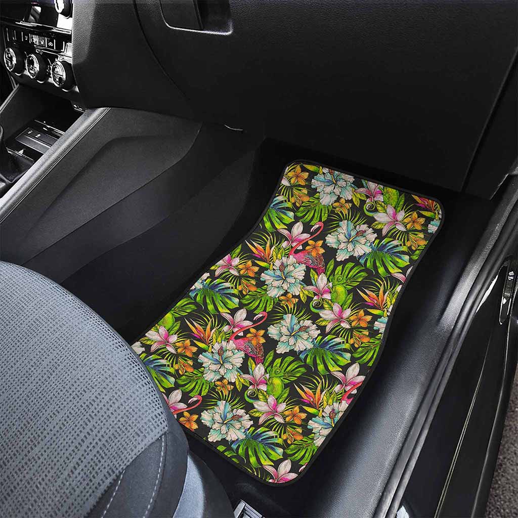 Hawaiian Aloha Tropical Pattern Print Front Car Floor Mats