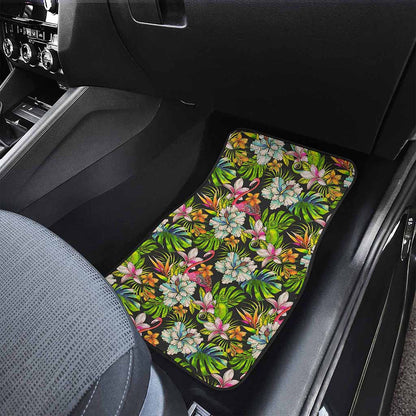 Hawaiian Aloha Tropical Pattern Print Front Car Floor Mats