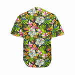 Hawaiian Aloha Tropical Pattern Print Men's Baseball Jersey