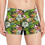 Hawaiian Aloha Tropical Pattern Print Men's Boxer Briefs