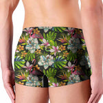Hawaiian Aloha Tropical Pattern Print Men's Boxer Briefs