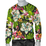 Hawaiian Aloha Tropical Pattern Print Men's Crewneck Sweatshirt GearFrost