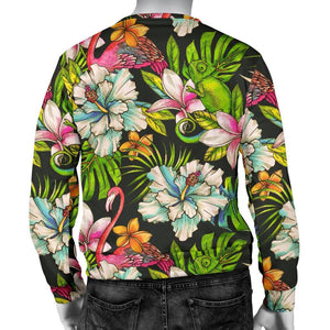 Hawaiian Aloha Tropical Pattern Print Men's Crewneck Sweatshirt GearFrost