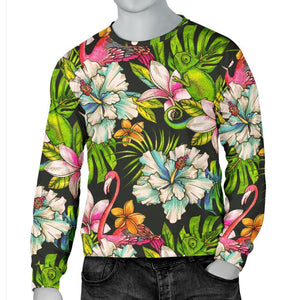 Hawaiian Aloha Tropical Pattern Print Men's Crewneck Sweatshirt GearFrost