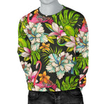 Hawaiian Aloha Tropical Pattern Print Men's Crewneck Sweatshirt GearFrost