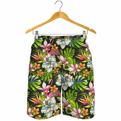 Hawaiian Aloha Tropical Pattern Print Men's Shorts
