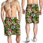 Hawaiian Aloha Tropical Pattern Print Men's Shorts