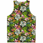 Hawaiian Aloha Tropical Pattern Print Men's Tank Top