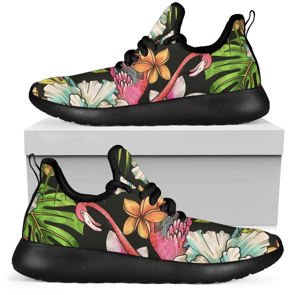 Hawaiian Aloha Tropical Pattern Print Mesh Knit Shoes GearFrost