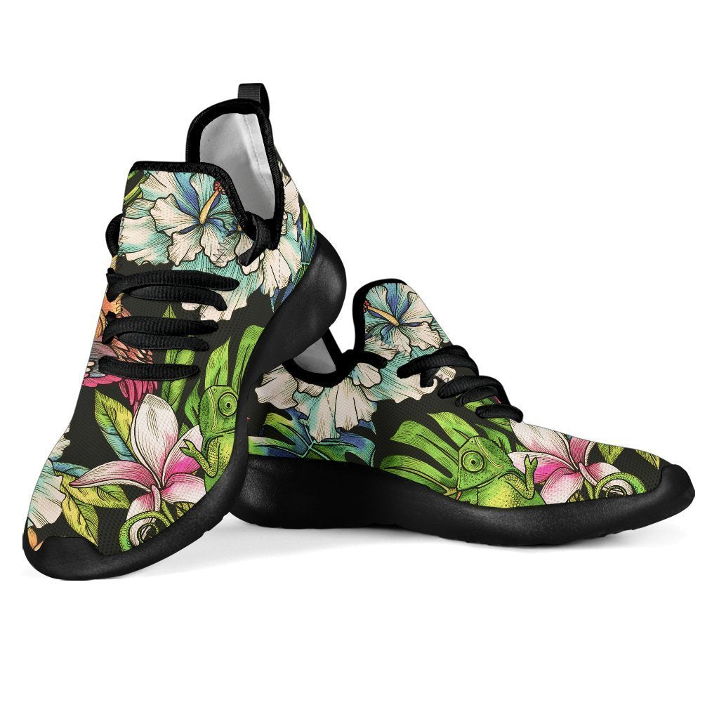 Hawaiian Aloha Tropical Pattern Print Mesh Knit Shoes GearFrost