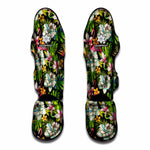 Hawaiian Aloha Tropical Pattern Print Muay Thai Shin Guard