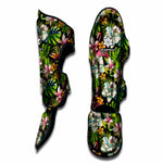 Hawaiian Aloha Tropical Pattern Print Muay Thai Shin Guard