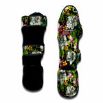 Hawaiian Aloha Tropical Pattern Print Muay Thai Shin Guard