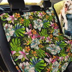 Hawaiian Aloha Tropical Pattern Print Pet Car Back Seat Cover