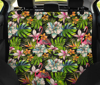 Hawaiian Aloha Tropical Pattern Print Pet Car Back Seat Cover