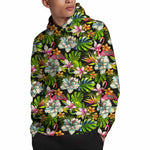 Hawaiian Aloha Tropical Pattern Print Pullover Hoodie