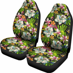 Hawaiian Aloha Tropical Pattern Print Universal Fit Car Seat Covers