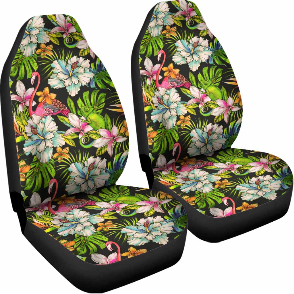 Hawaiian Aloha Tropical Pattern Print Universal Fit Car Seat Covers