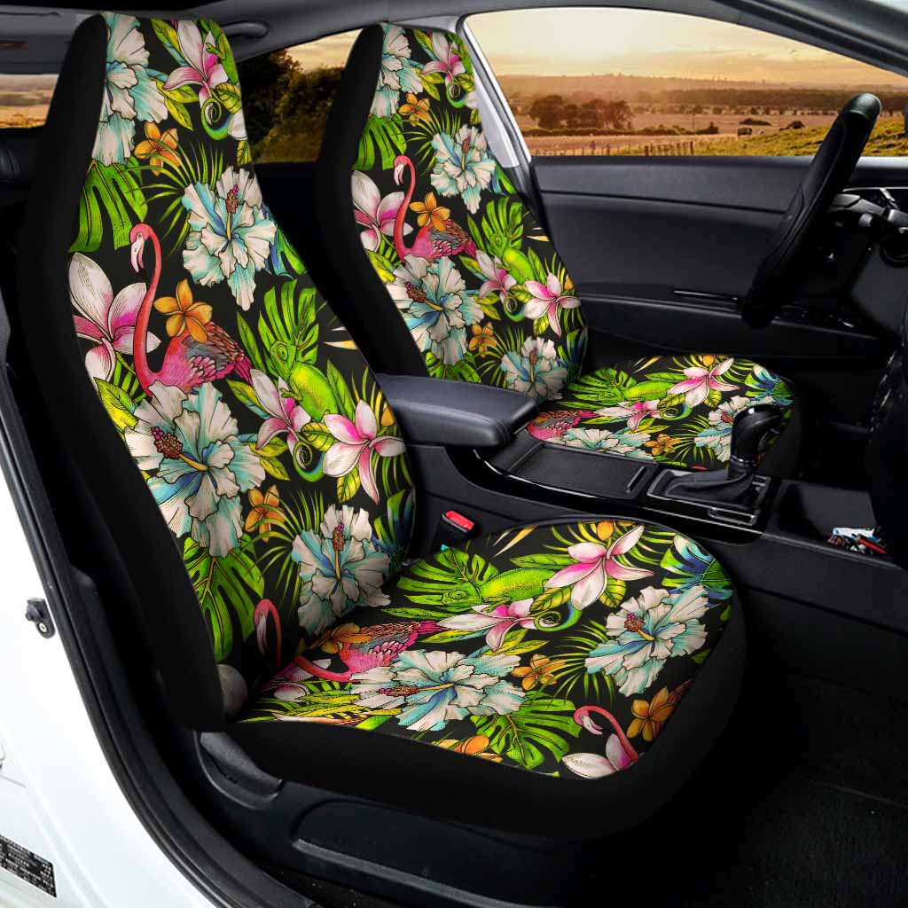 Hawaiian Aloha Tropical Pattern Print Universal Fit Car Seat Covers