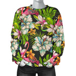 Hawaiian Aloha Tropical Pattern Print Women's Crewneck Sweatshirt GearFrost