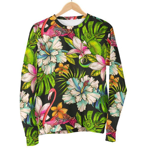 Hawaiian Aloha Tropical Pattern Print Women's Crewneck Sweatshirt GearFrost