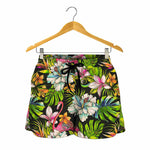 Hawaiian Aloha Tropical Pattern Print Women's Shorts