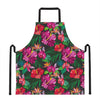 Hawaiian Floral Flowers Pattern Print Apron